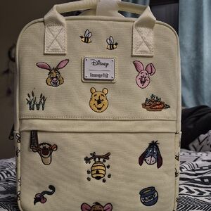 Loungefly Cream Backpack with Winnie the Pooh Embroidery
